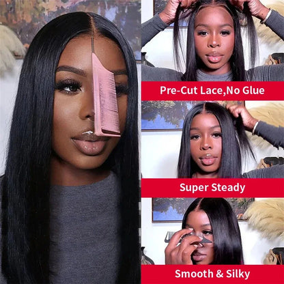 Super Double‑Drawn Vietnamese Human Hair Wig (13×6 · 7×5 · Bone Straight · Glueless · Raw Virgin Hair)