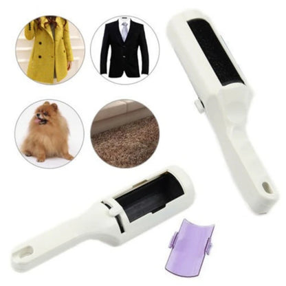 Electrostatic Clothing & Pet Hair Remover Brush: Dust Cleaner and Suction Sweeper for Home, Office, and Travel