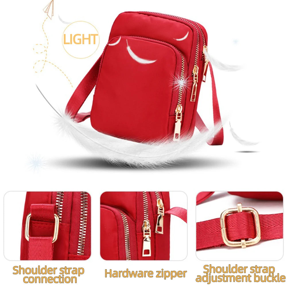 Cat & Dog Faith Quote Crossbody Phone Bag