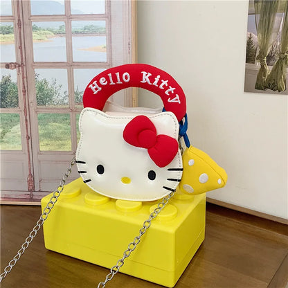 Hello Kitty PU Mini Crossbody / Handbag (Kawaii Daily Shoulder Bag)