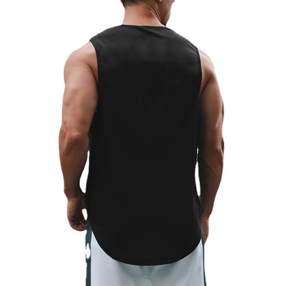 Men’s Quick‑Dry Gym Tank Top – Loose Sleeveless Fitness Shirt for Training, Basketball & Summer Wear