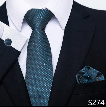 Silk Tie Pocket Squares Necktie Suit Accessories