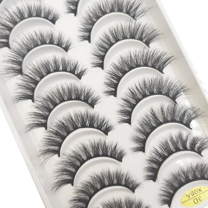 10 Pairs of Natural 3D Mink Lashes