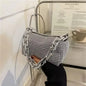 Women's Mini Crossbody Rhinestone Glitter Chain Bag (6.3*3.54) Inch