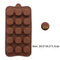(59-87) Handmade Chocolate Candy Mould Jelly Pudding Ice Mold Insect Rose Heart Shape Silicone Moulds Baking Tool