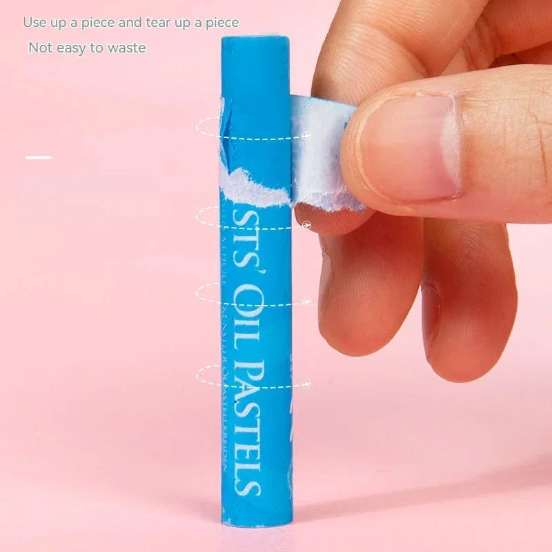 Oil Pastel Soft Stick Set – 25/50‑Color Artist Washable Non‑Toxic Round Pastels