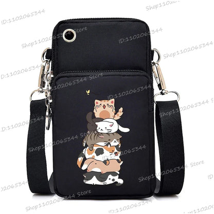 “Just A Girl Who Loves Cats” Mini Phone Crossbody Bag