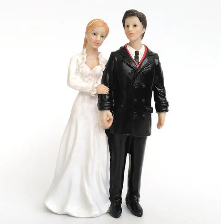 Bride & Groom Funny Wedding Cake Topper Figurine
