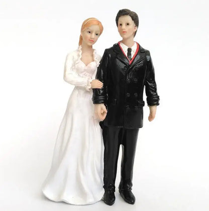 Bride & Groom Funny Wedding Cake Topper Figurine