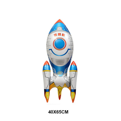 4D Standing Astronaut Spaceman Balloons Rocket Foil Balloons Kids Toys Baby Shower Outer Space Themed Birthday Party Decorations