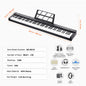 SucceBuy 88‑Key Digital Piano – Semi‑Weighted Full‑Size Portable Electric Keyboard, 1000 Tones for Beginners