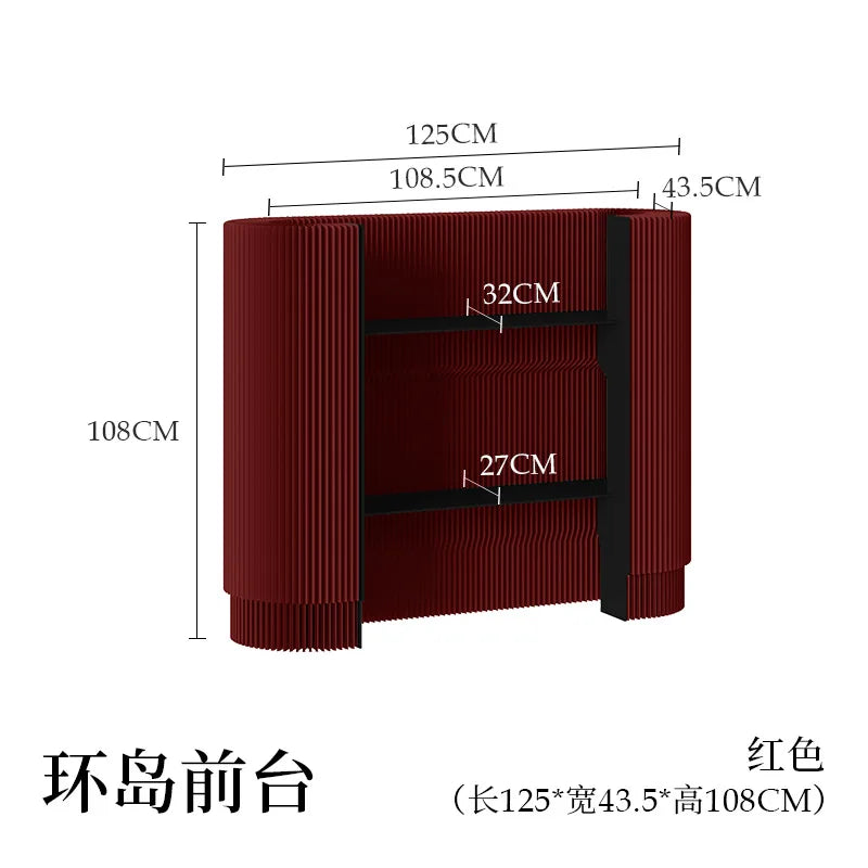 Honeycomb‑Structured Paper Front Desk / Welcome Reception Counter