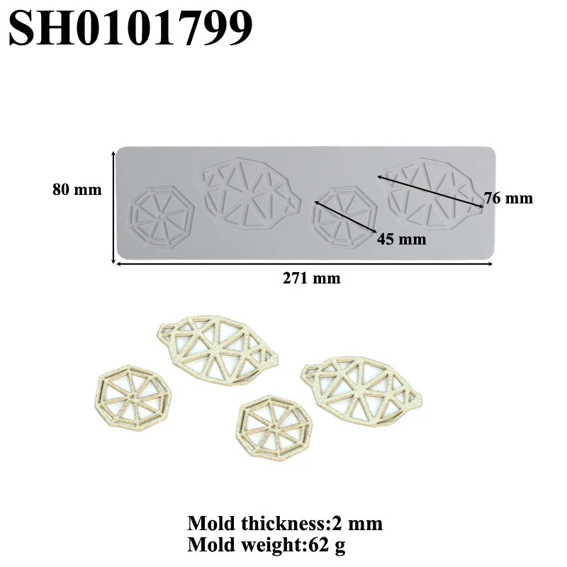 Meibum Fruit and Leaves Design Cake Lace Mat Sugarcraft Silicone Molds Fondant Cake Moulds Dessert Decorating Tools Bakeware