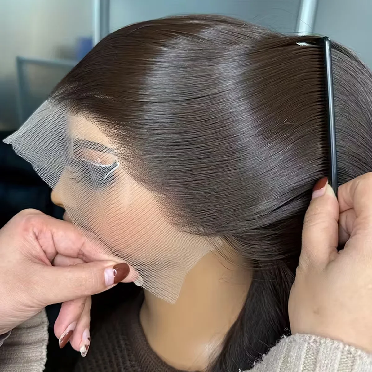 Straight Human Hair Wigs 220% Density 5x5 Glueless Wigs For Women