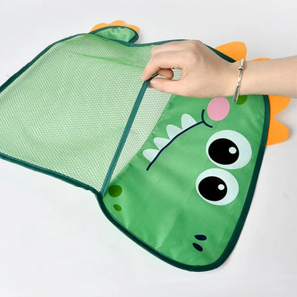 Baby Bathtub Dinosaur Suction Hanging Bag Basket Mesh for Toys Organizer