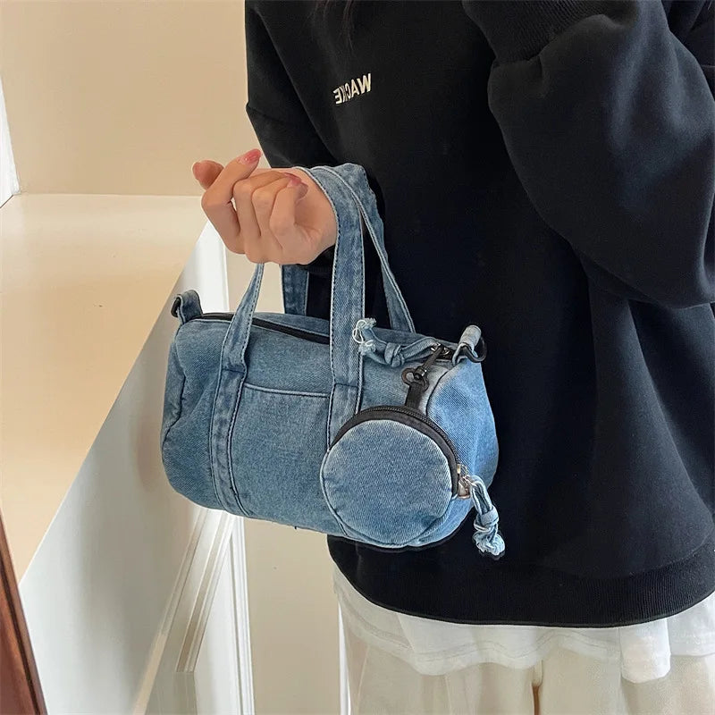 Women’s Denim Shoulder & Crossbody Tote