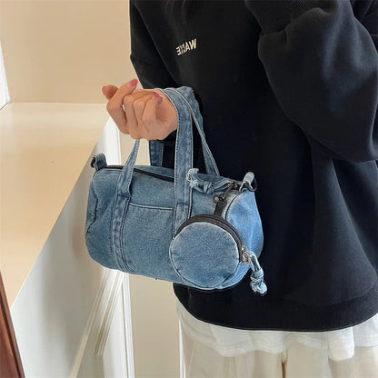 Women’s Denim Shoulder & Crossbody Tote