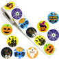 100-500pcs Halloween Black Bat DIY Round Stickers Sealing Packaging Stickers Halloween Gift Decoration 8 Spooky designs