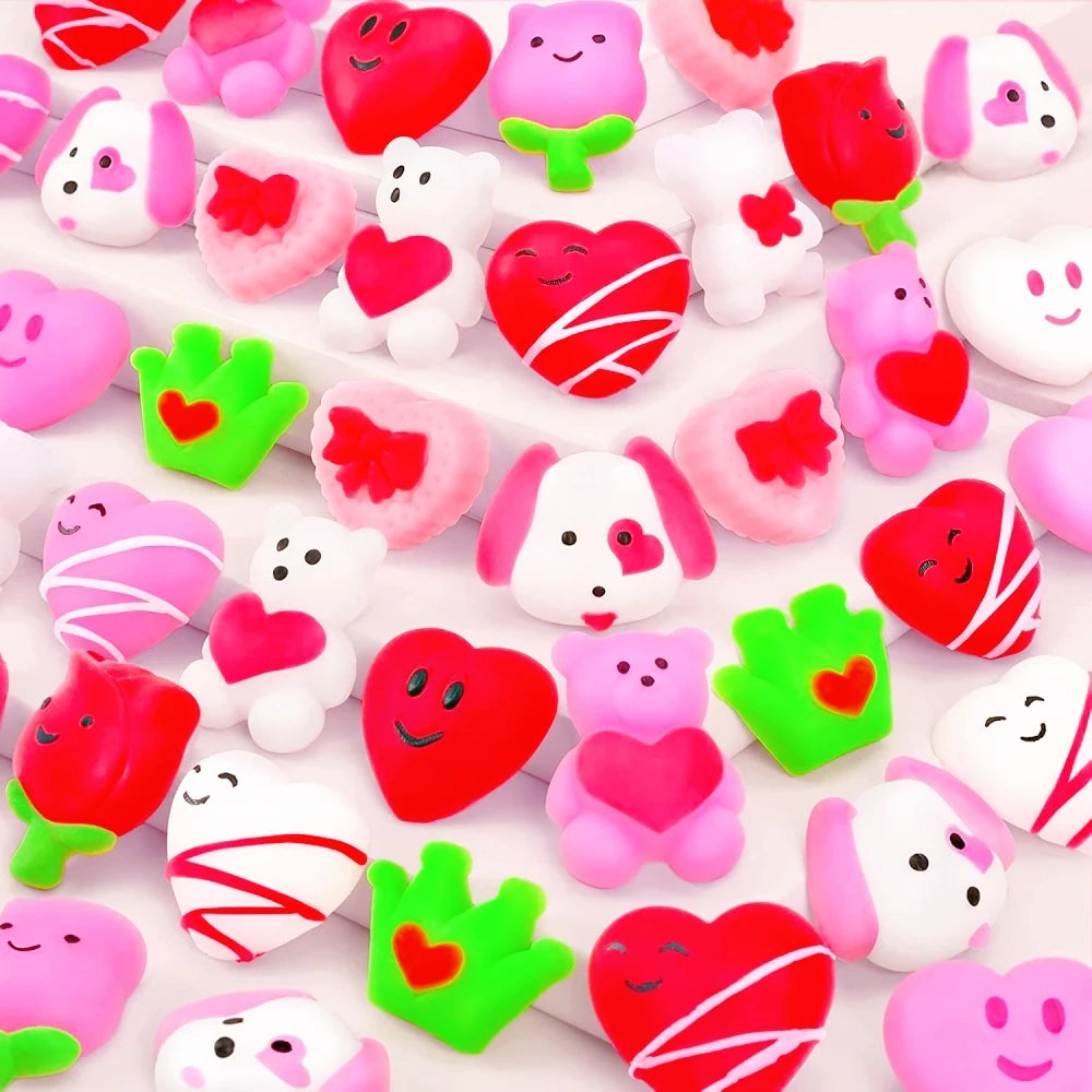 12/24/36 Pcs Mini Cartoon Rose Love Pinch Music for Valentine's Day Wedding Party Guest Gift Commemorative Carnival Gift Pack
