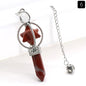 Natural Stone Spinning Merkaba Pendulum Divine Healing Crystal Point Pendant Metaphysical Spiritual Chakra Balance Blessing