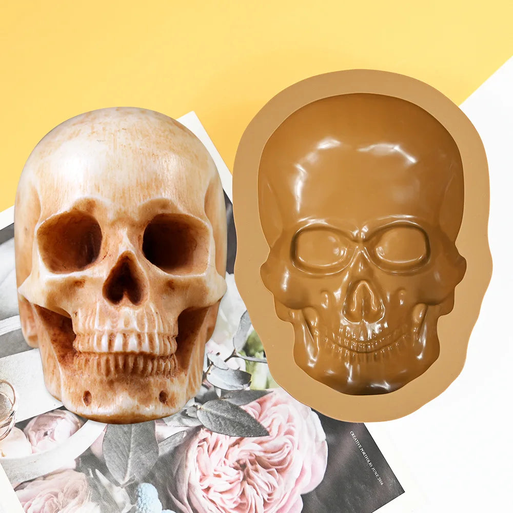 Halloween Mask Design Cake Mold Skull Design Chocolate Mold Halloween Silicone Cake Mould Kitchen Bakeware Dessert Tools