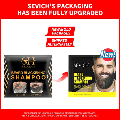 3‑Minute Black Beard Dye Cream – Fast Natural Beard Color Shampoo for Gray Coverage