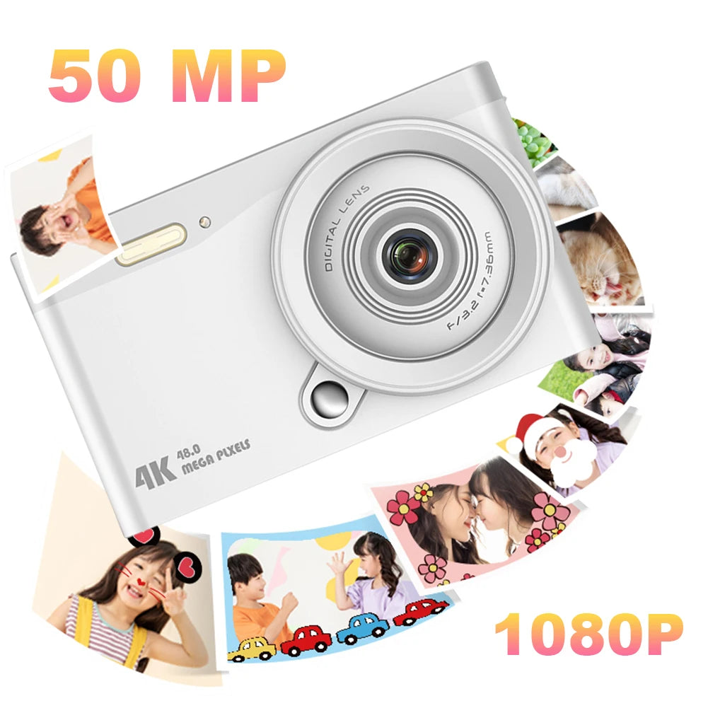 4K Students Pocket Camera – 48MP, 2.8" IPS