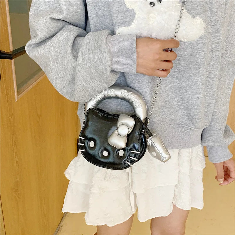 Hello Kitty PU Mini Crossbody Handbag (Luxury‑Style Cartoon Purse)