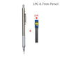 Full Metal Automatic Mechanical Pencil Set (0.3 -0.5 -0.7 -0.9 -1.3 -2.0mm)