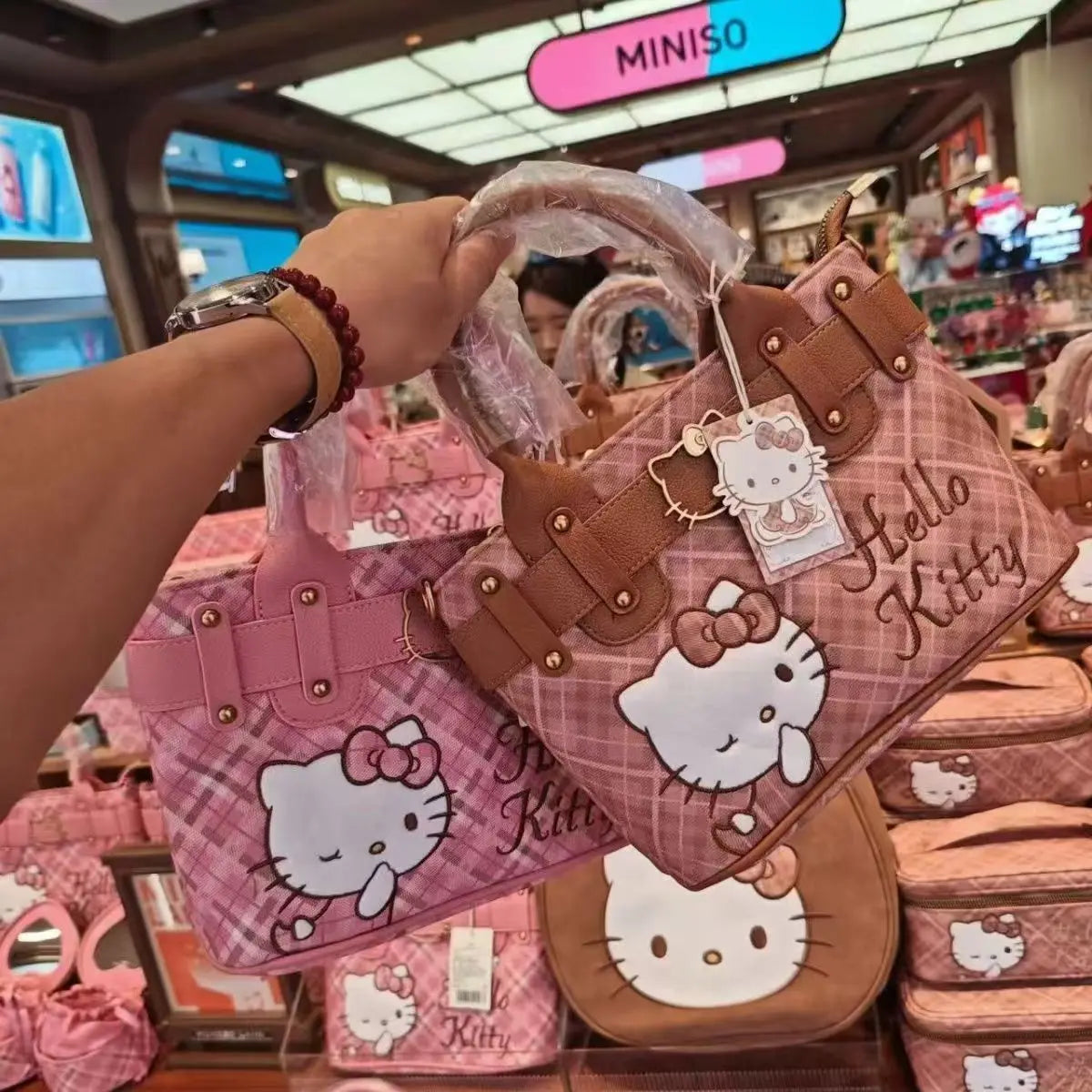 Hello Kitty Fashion Shoulder Tote – Large Capacity