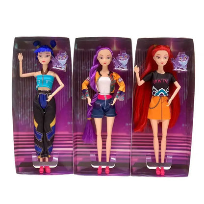 @@ New Kpop Demon Hunters Anime Merchandise Rumi Mira Zoyi Character Figurine Birthday Gift Fan Club Gifts 11 Joints Are Movable