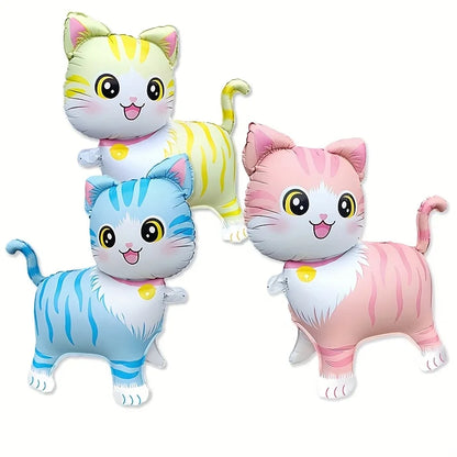 1pcs Cartoon Standing Cat Shape Foil Animal Balloon Baby Shower Birthday Party Decoration Wedding Valentine's Day Decor Balloons