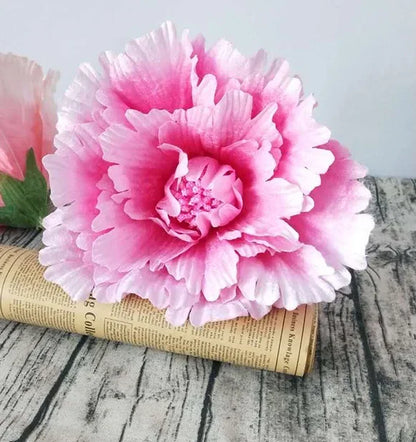 DIA 30-80cm Artificial Large Peony Flower Head Fake Flower Wedding Decoration Window Photo Studio Props Flower Home Decor