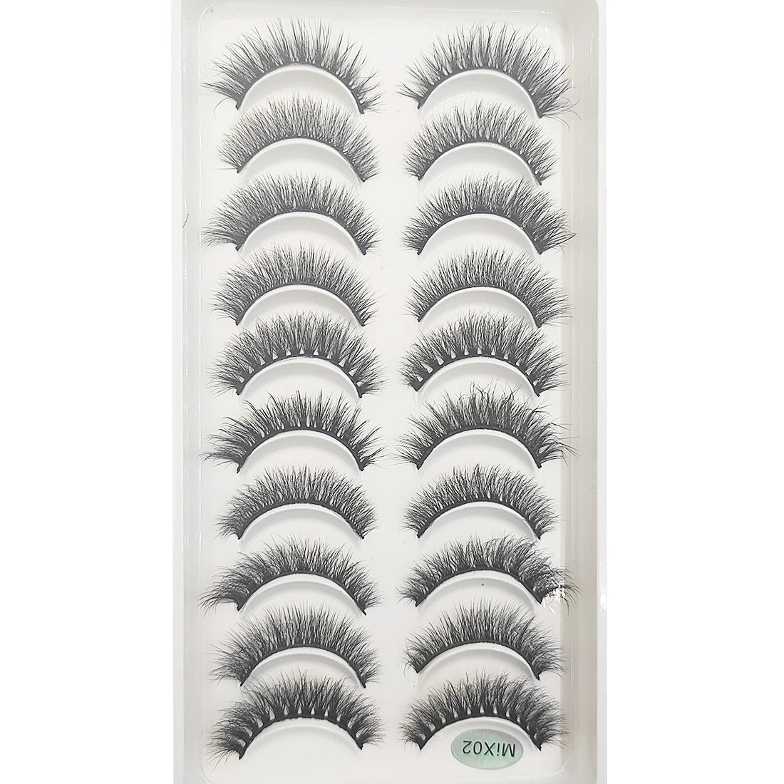 10 Pairs of Natural 3D Mink Lashes