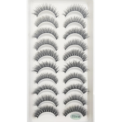 10 Pairs of Natural 3D Mink Lashes