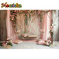 Mocsicka Photography Background Spring Indoor Wreath Cradle Decor Wedding Maternity Adult Kids Portrait Backdrop Photo Studio