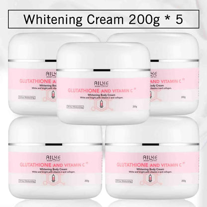 AILKE Brightening Skin Care Set, With Vitamin C, Glutathione, Reduce Spots, Moisturizing, Smooth Soft Skin, Improve Skin Radiant