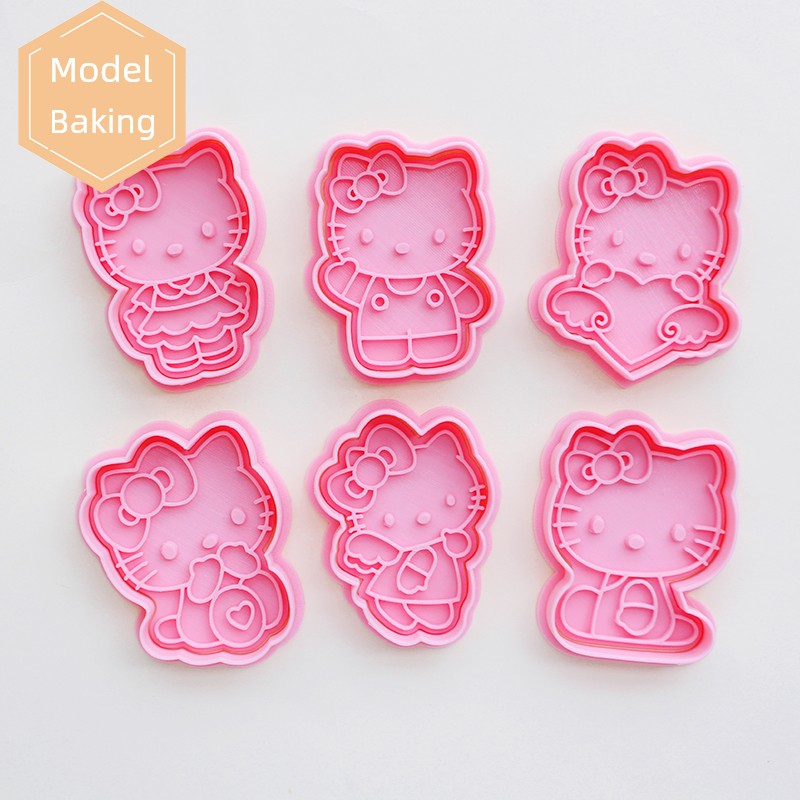 Mini Sanrio District Japan Cartoon Biscuit Mold For Home 3D Three-Dimensional Press Butter Biscuit Handmade Baking Mold