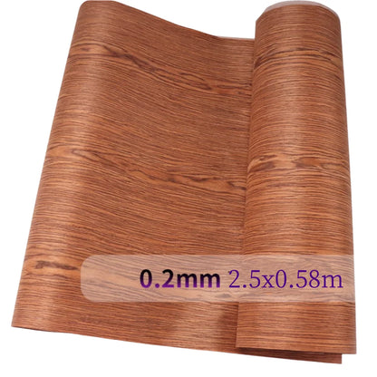 Red Cherry Tech Wood Veneer — 2.5m Roll