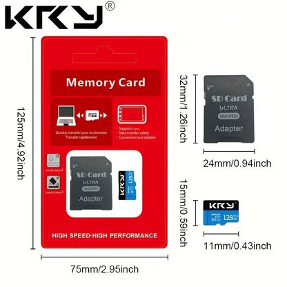 SD Micro Memory Card 128GB 32GB 64GB - SD/TF Flash Card 32 64 128GB Class 10 Memory Card