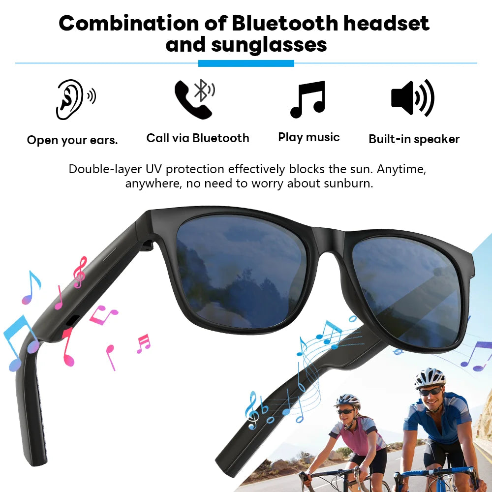 Smart Bluetooth Glasses – Voice Call & Music, UV Polarized