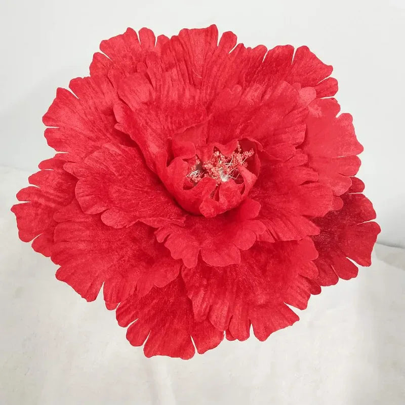 DIA 30-80cm Artificial Large Peony Flower Head Fake Flower Wedding Decoration Window Photo Studio Props Flower Home Decor