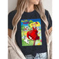 Candy Cartoon Print Streetwear T-shirt Harajuku Clothes Fashion Girls T Shirt Short Sleeve Summer Tee Casual Female O-Neck Top