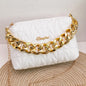 Women's Fashion Chain Embroidered Shoulder Bag