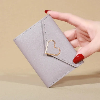 Women's Metal Small Wallet Short Fold