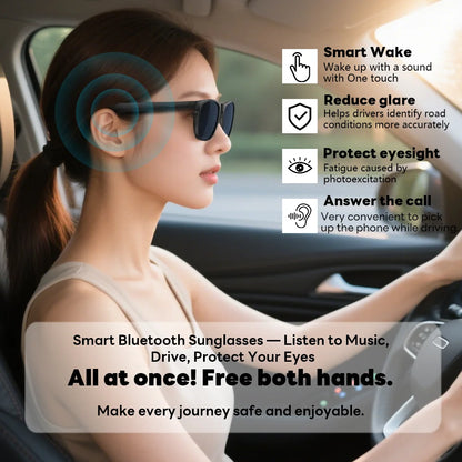 Smart Bluetooth Glasses – Voice Call & Music, UV Protection