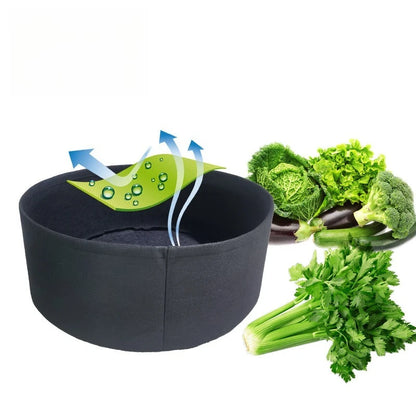 Large Circular Fabric Grow Bags – Heavy‑Duty Felt Planters for Vegetables & Garden Beds