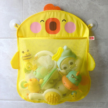 Baby Bathtub Dinosaur Suction Hanging Bag Basket Mesh for Toys Organizer