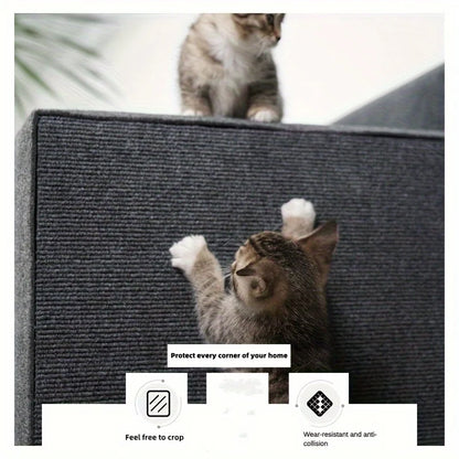 Wall Mounted Cat Scratching Pad Non slip Self adhesive Cat Scratching Board- Furniture Protector