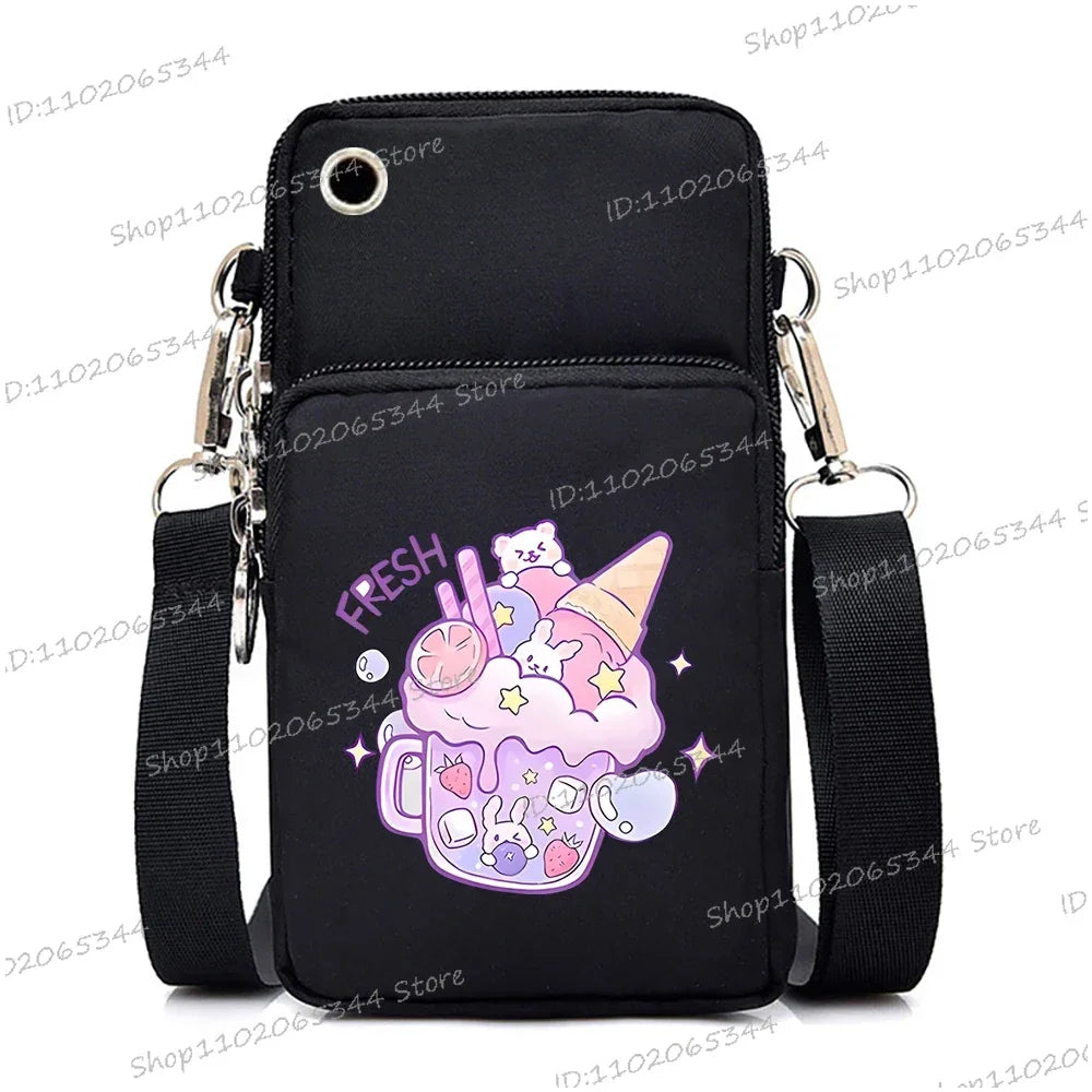 “Just A Girl Who Loves Cats” Mini Phone Crossbody Bag